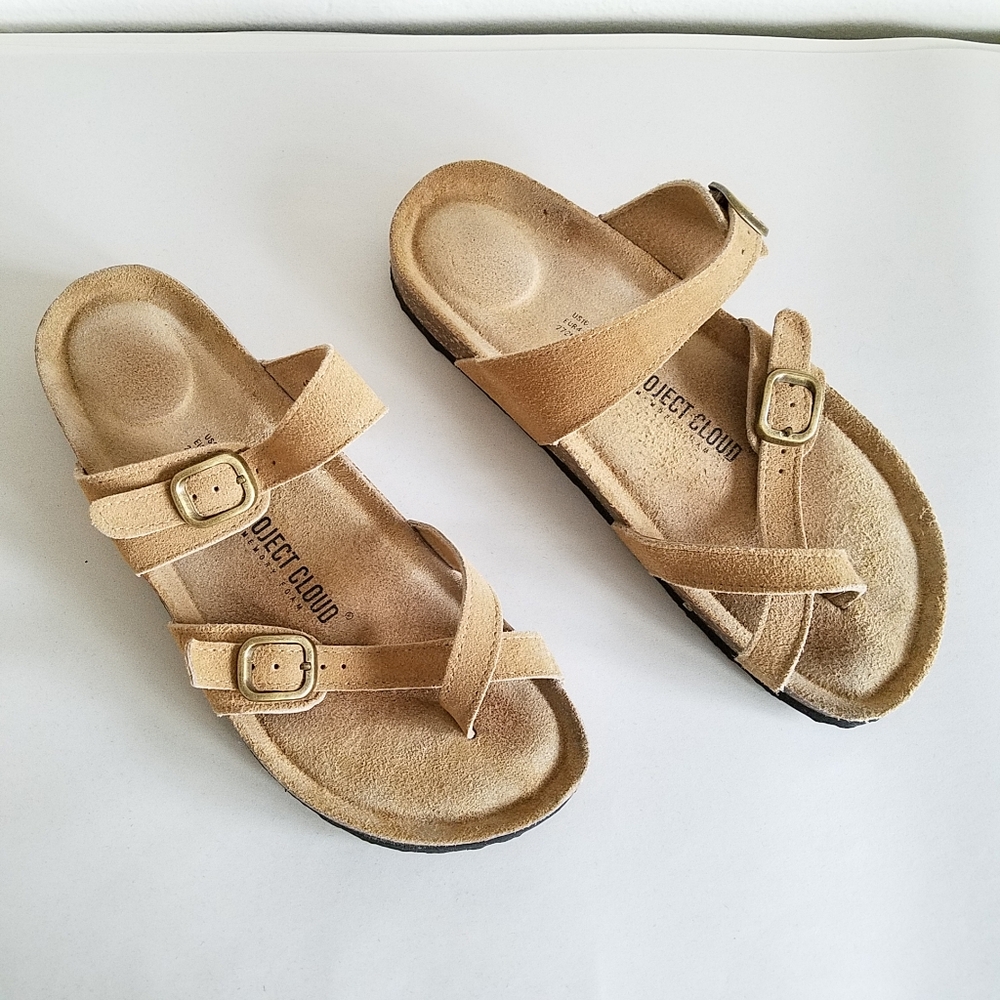 Project Cloud Lian Genuine Leather Memory Foam Sandals Size 10 - Picture 2 of 10